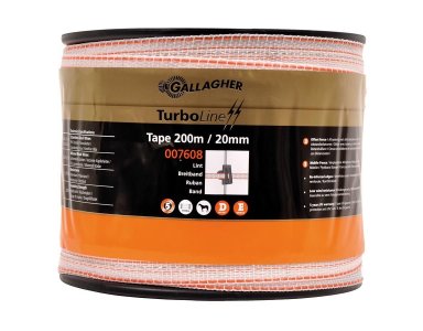 Turbo Line Lint Gallagher 20 mm Wit 200m - foto 1