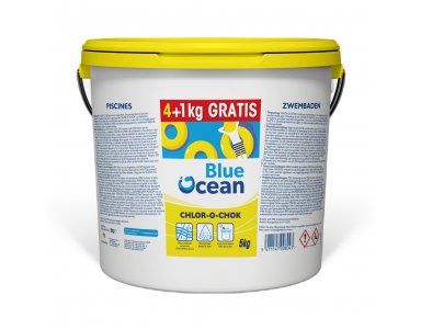 Blue Ocean Chlor-o-Chok Chloorgranulaat 4kg + 1kg Gratis - foto 1