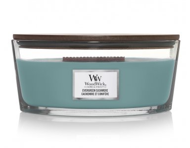 WoodWick Geurkaars Evergreen Cashmere Ellipse - foto 1