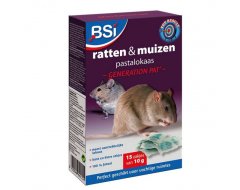 Bsi Pastalokaas ’Generation Pat’ Bestrijding voor Muis & Rat 150gr (10x15gr)