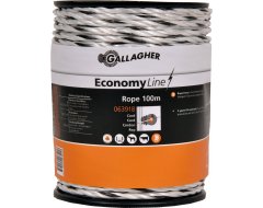 Gallagher EconomyLine cord (wit, 100 meter)