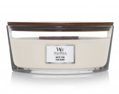 WoodWick Geurkaars White Teak Ellipse - foto 1